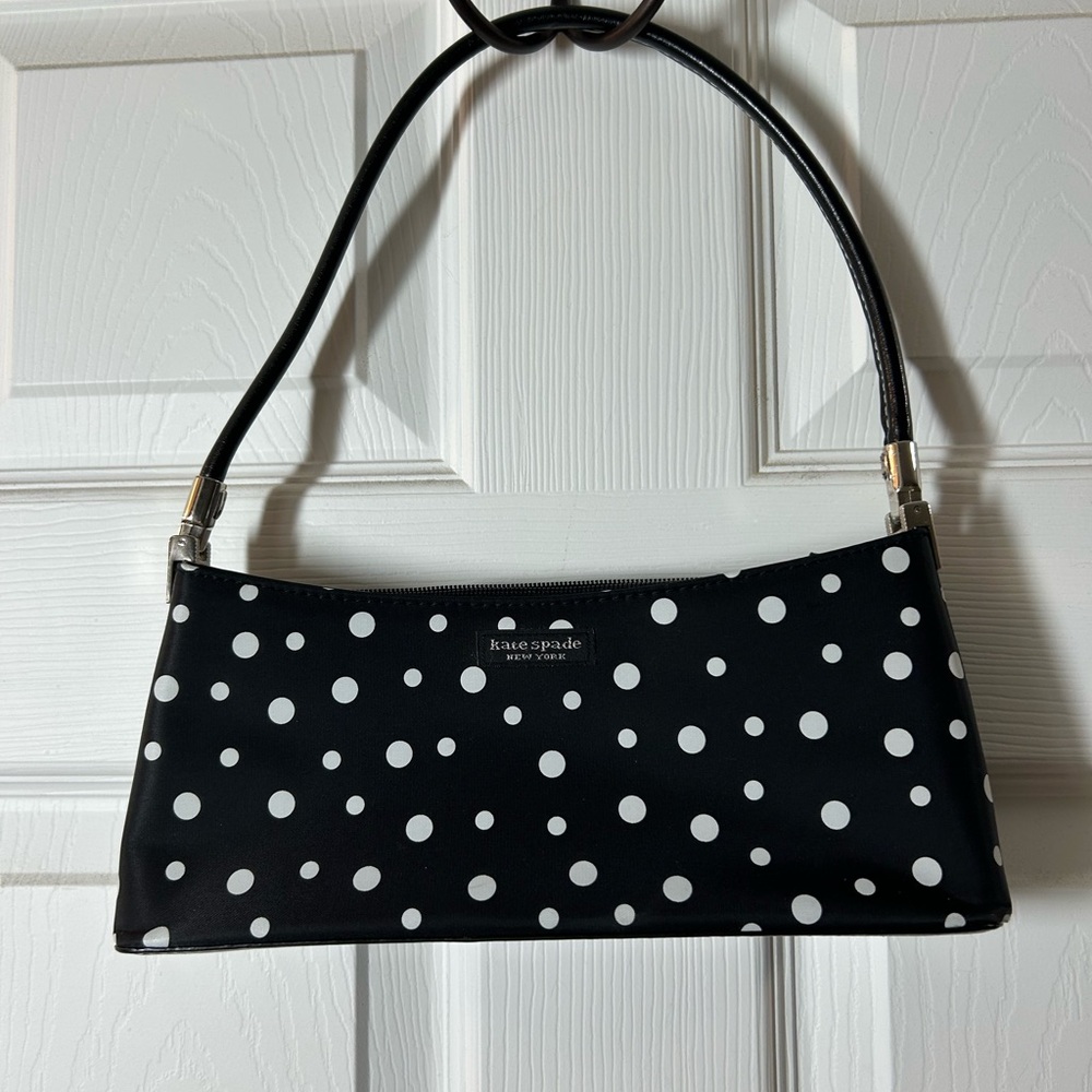 Kate Spade Black and White Polka Dot Shoulder Bag